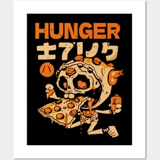 hunger pizza, zombie pizza Posters and Art